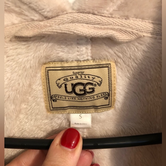 UGG fleece Oversized Cardigan Wrap - Picture 4 of 6
